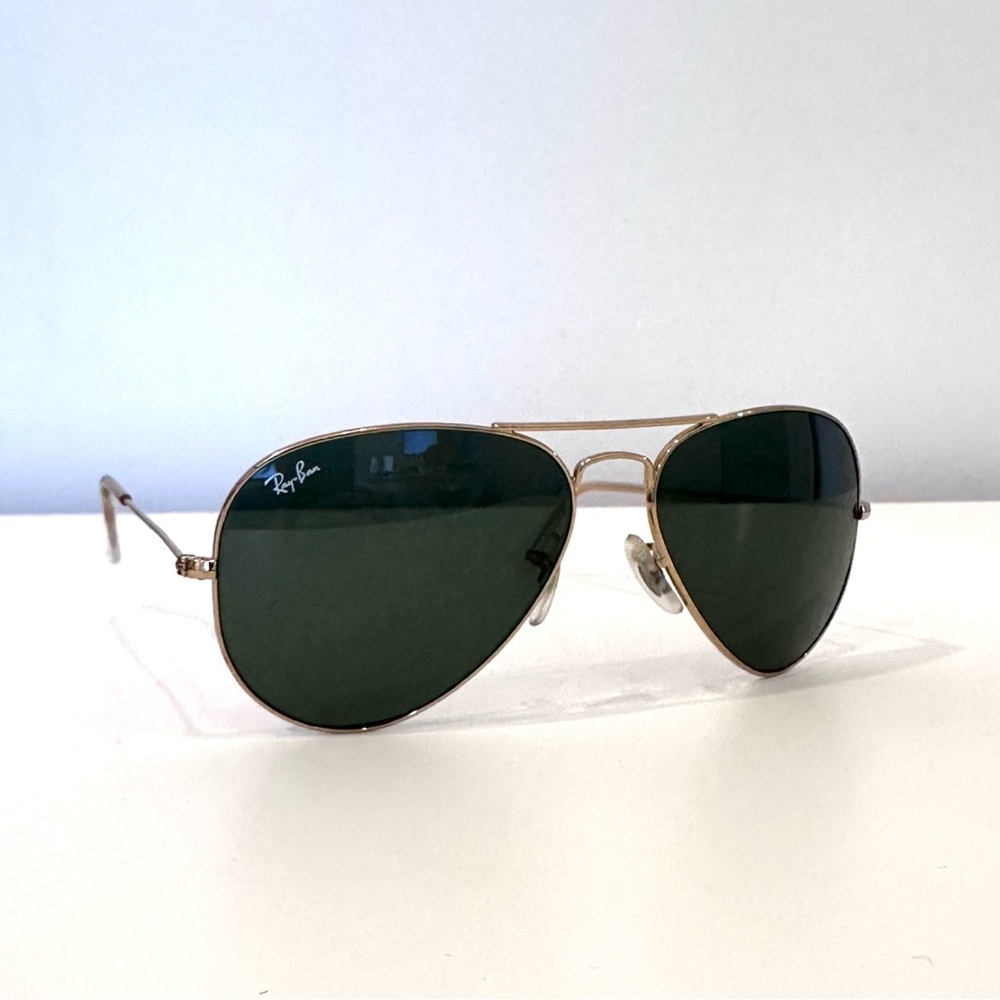 Authentic gold Ray-Ban metal aviators